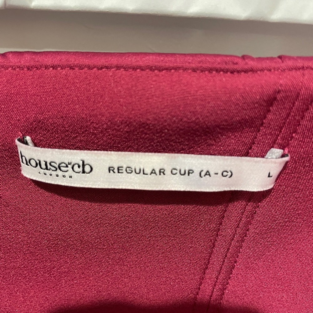 House of CB Coco Dress in Burgundy in size L (regular cup A-C) - Picture 4 of 4